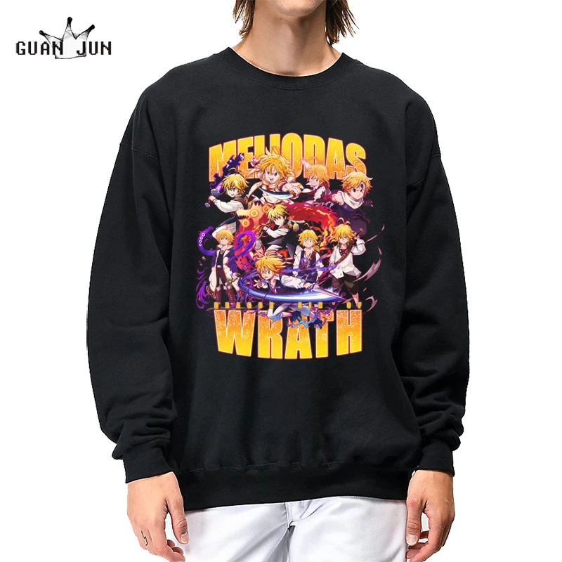 Japanese Manga Seven Deadly Sins Meliodas Warth Hoodie Men Women Hoodies Long Sleeved Anime Hooded Sweatshirt Fashion Hoodie