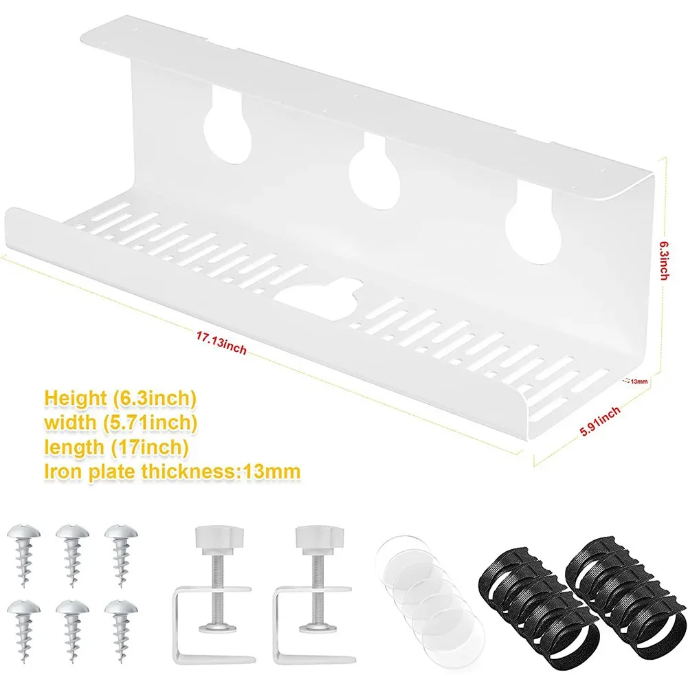 Ventilated Metal Cable Duct for Under Desk Use to Organize Cables and Promote Air Circulation to Avoid Overheating