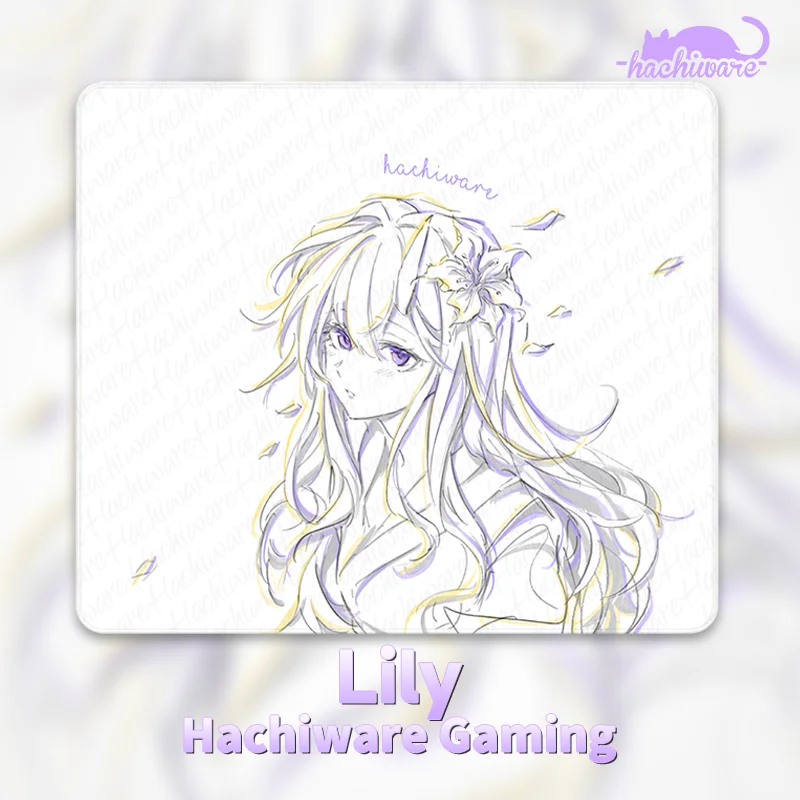Hachiware Gaming Lily Gaming Mousepad FPS Medium Astringent and Control Mouse Pad Skidproof For CSGO Valorant Pc Accessories