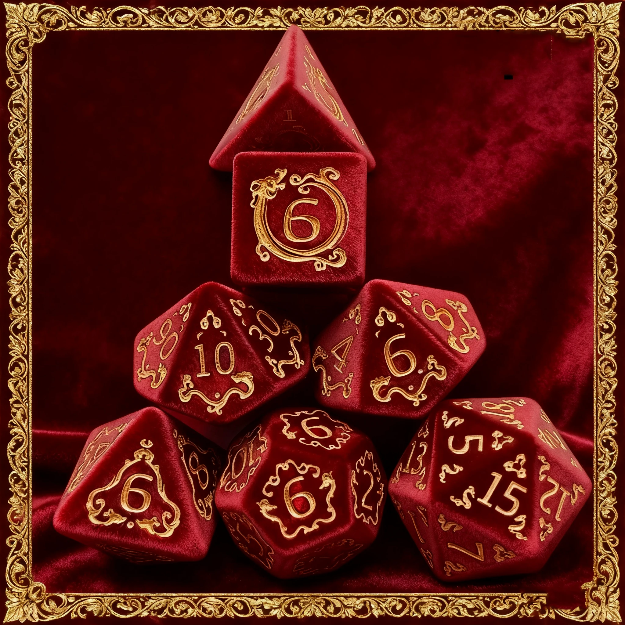 Polyhedral Dice - Digital Dice RPG Tabletop Game Accessories - 4/6/8/10/12/20-sided Dice Games - Halloween Ghost Festival Patter