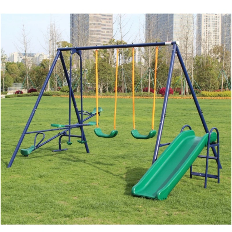 

Metal Swing Set w/ Slide