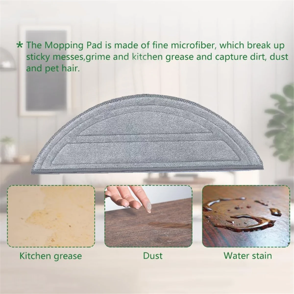 Cuscinetti per mocio di ricambio per Roborock Saros 10 / G30 Robot aspirapolvere riutilizzabili lavabili accessori per panni 20 pezzi