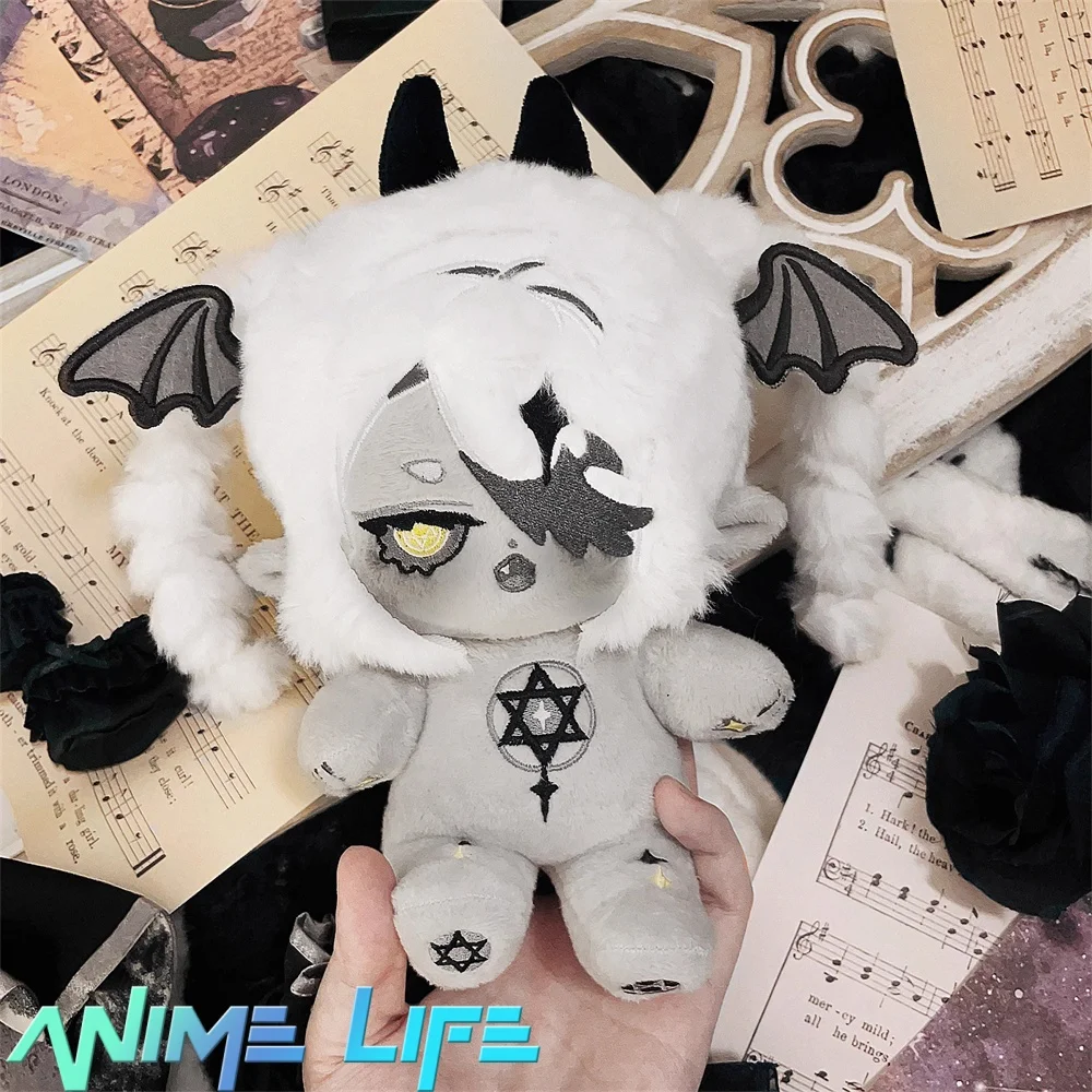 

Plushie оригинальная черно-серая кожа Панк демон дьявол 20 см Кукла тело плюшевая оригинальная мультяшная косплей подарок для детей Милая