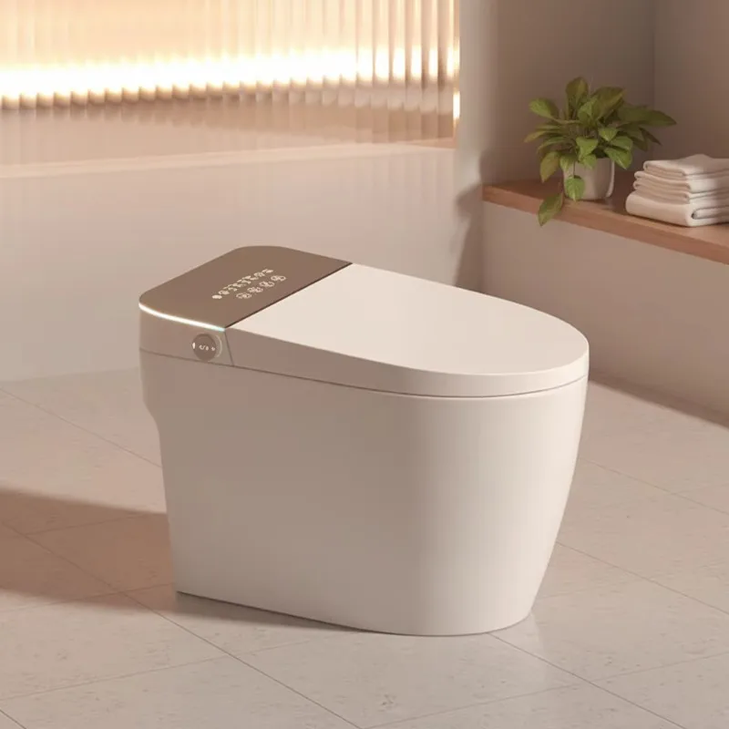 

P-Trap Factory Современный умный цифровой унитаз с подогревом сиденья WC Электрический туалет Усовершенствованный интеллектуальный сифонный бак с дистанционным управлением