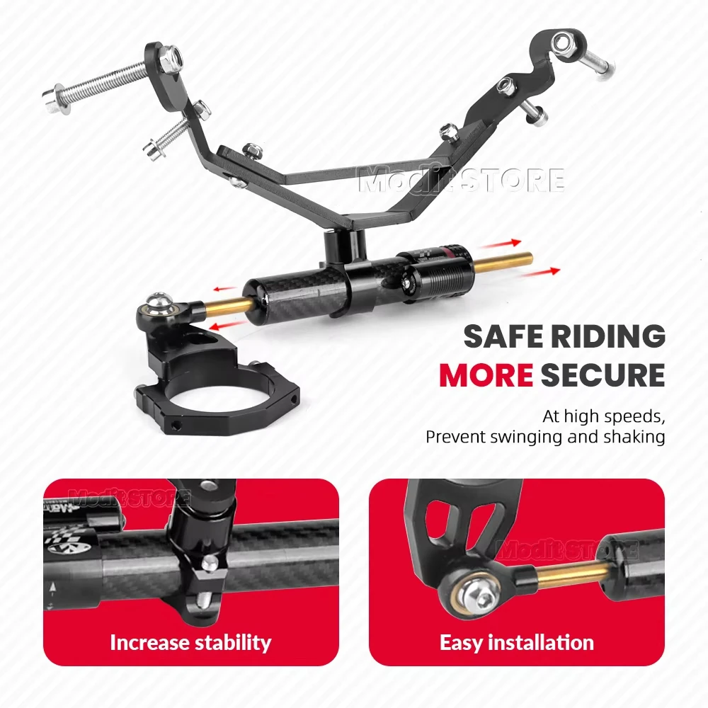 Кронштейн рулевого демпфера мотоцикла, монтажный комплект стабилизатора, алюминий для Kawasaki Z900RS z900rs Z900RS 2018-2024