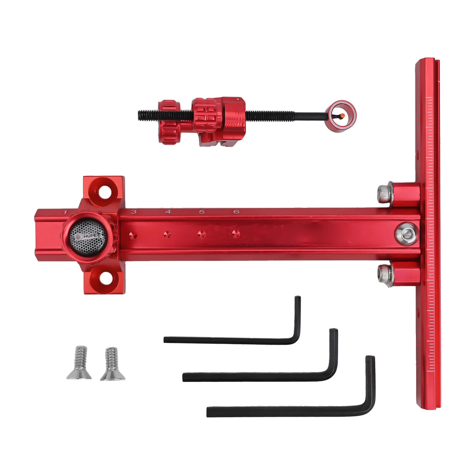 Recurve Bow Sight with Aluminum Alloy Body and Metal Scale for Accessories Complete with Screws and Screwdriver view 4