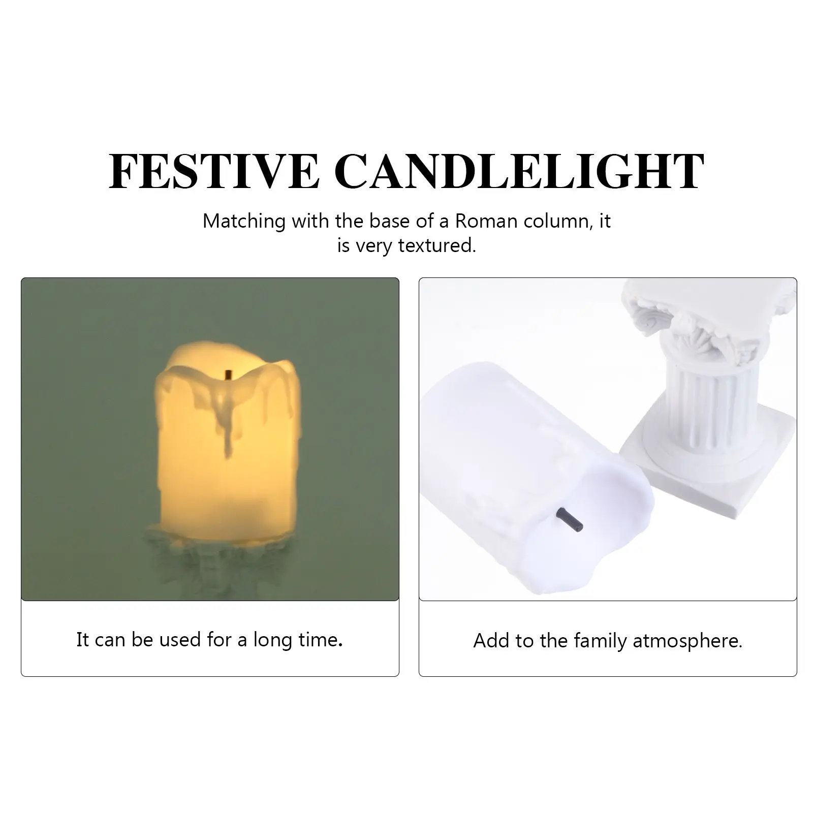 Light Romantic Candlelight LED Lamp Night Photo Prop Decorative Festival