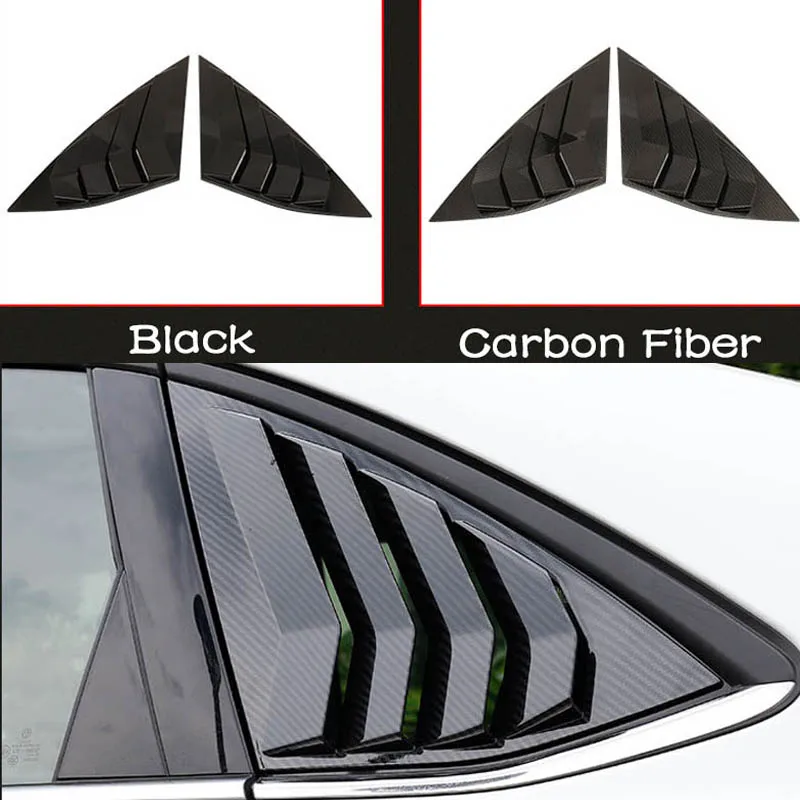 

Car Rear Window Triangle Shutters Cover Trim Decoration Sticker for VW Jetta MK7 2019 2020 2021 Car Accessories