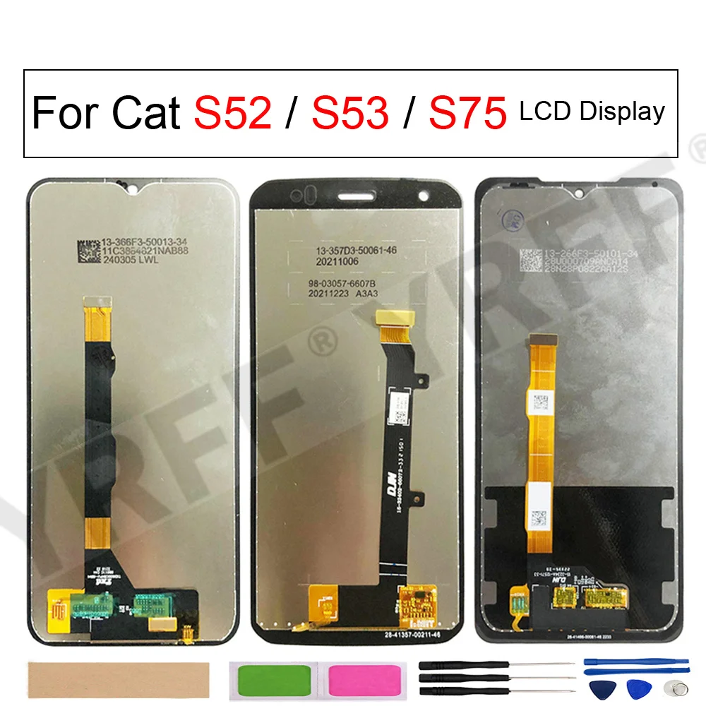 

LCD Display Touch Screen Digitizer Assembly For Caterpillar Cat S52 S75 S53,LCD Screen Phone Replacement Parts