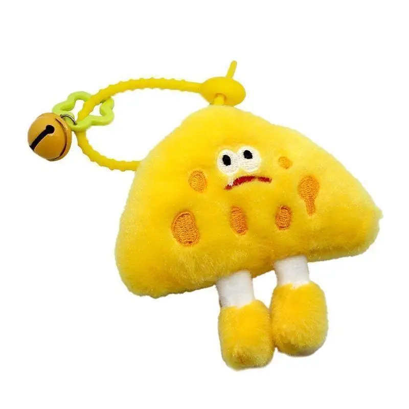 かわいいチーズキーチェーンバッグペンダントアクセサリー女性漫画バッグぬいぐるみ