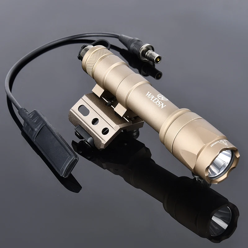 WADSN Surefir M300A M600C lampe de Poche Blanc LED Lumière Métal Offset Mount Base Airsoft Scout Accessoires Fit 20mm Picatinny Rail