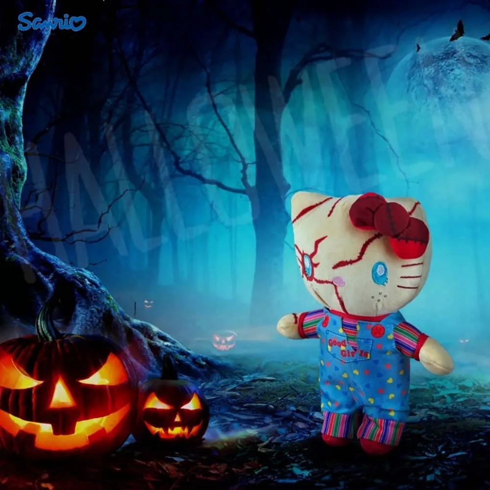 

23 см Sanrio Hello Kitty Plus кукла игрушка Хэллоуин украшения мультфильм животное плюшевая успокаивающая игрушка детская декоративная кровать подарок