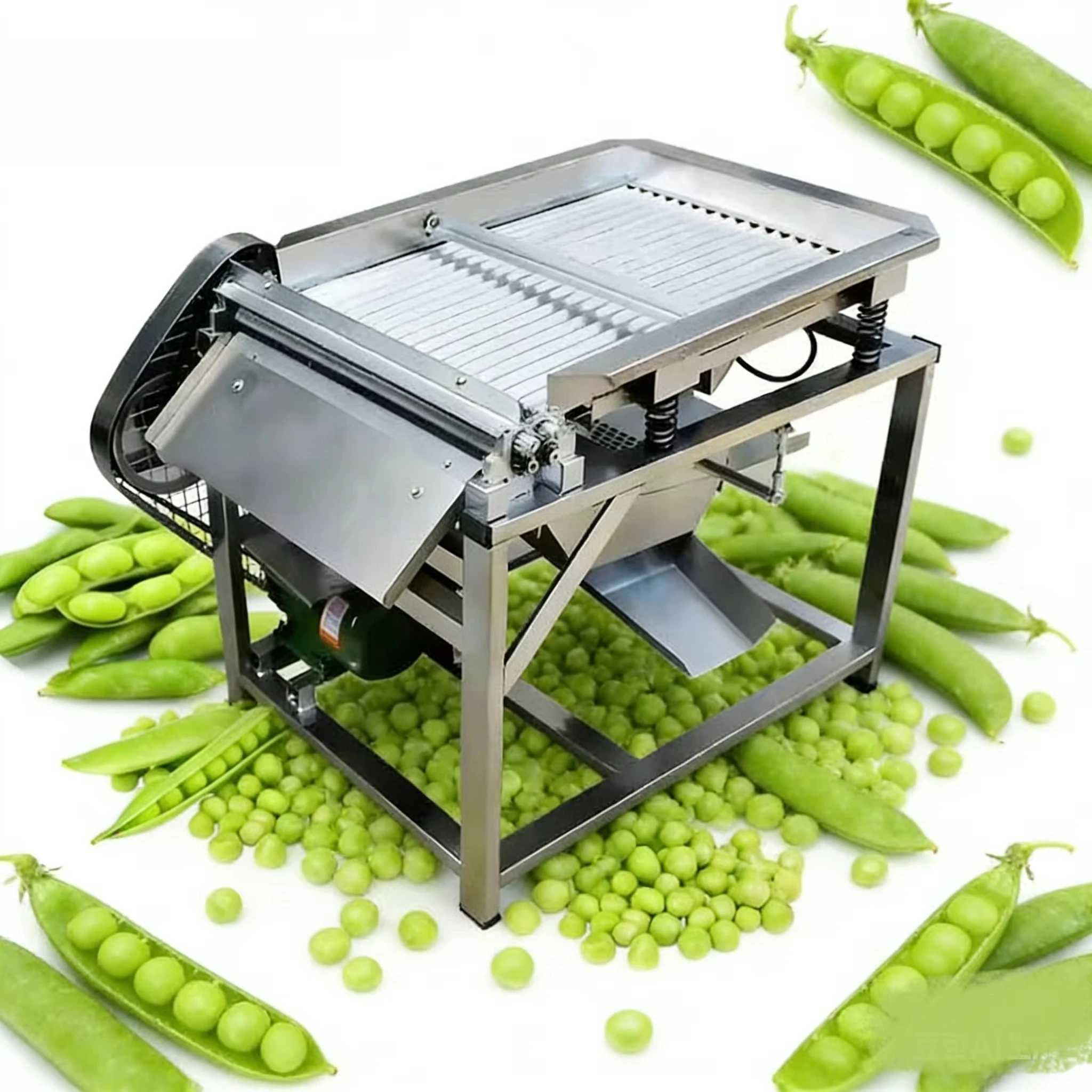 Fresh edamame shelling machine, green pea peeling machine, small peeling and shelling machine