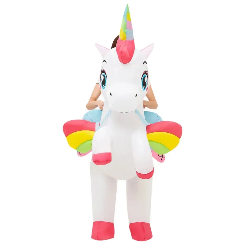 A Loving Family Kids Adult Dinosaur Unicorn Inflatable Costumes Child Animal Mascot Halloween Purim Party Anime Co 2025 New