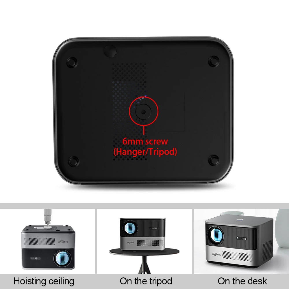 ThundeaL TDA6 Full HD Projektor 1080P 2K 4K Video Heimkino Autofokus 5G WLAN Android Projektor TDA6W 3D Tragbarer Beamer – Detail 28
