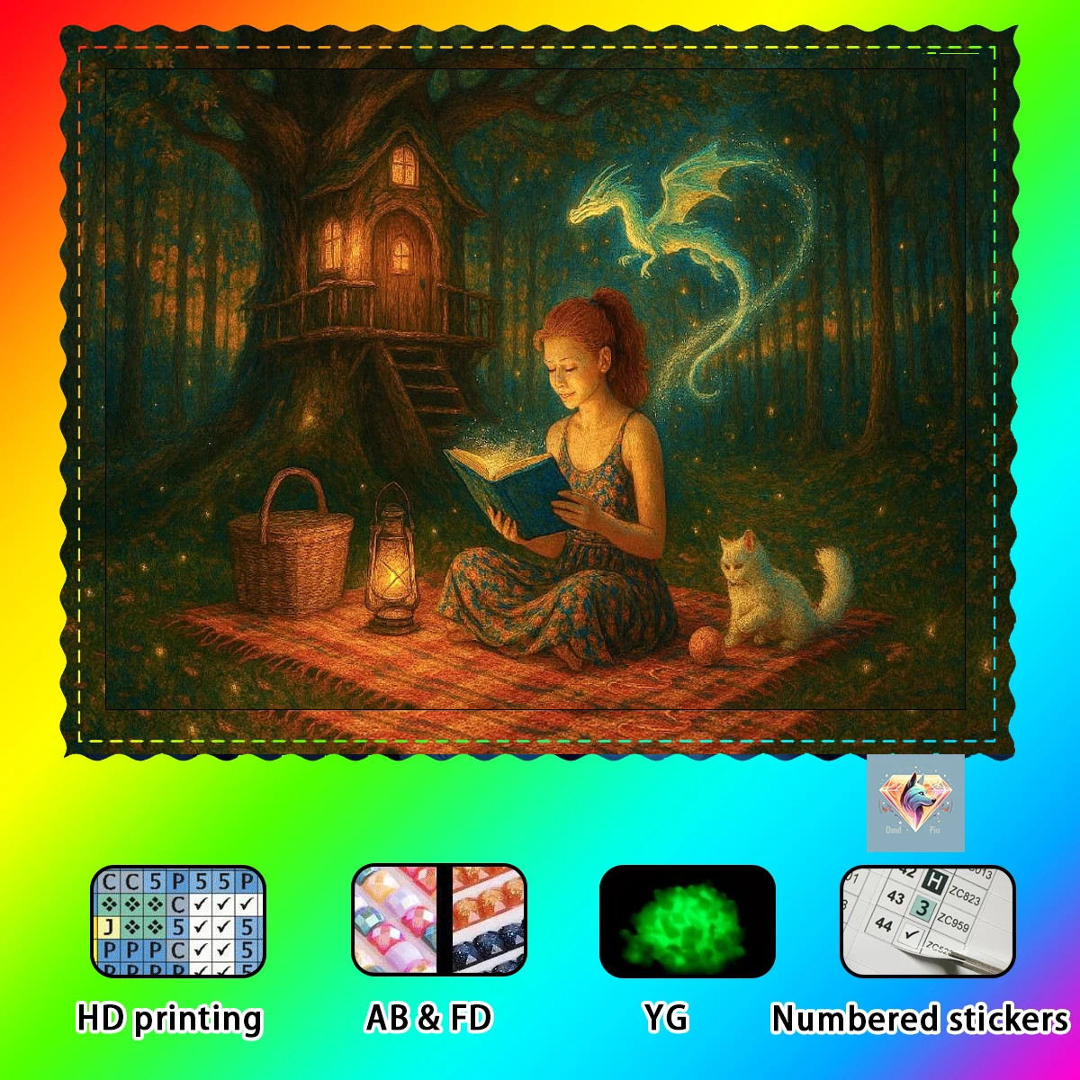 【piu-diamond-art】-magic-forest-100-resin-fd-ab-yg-diamond-stamping-kit-perfect-masterpiece-worth-buying