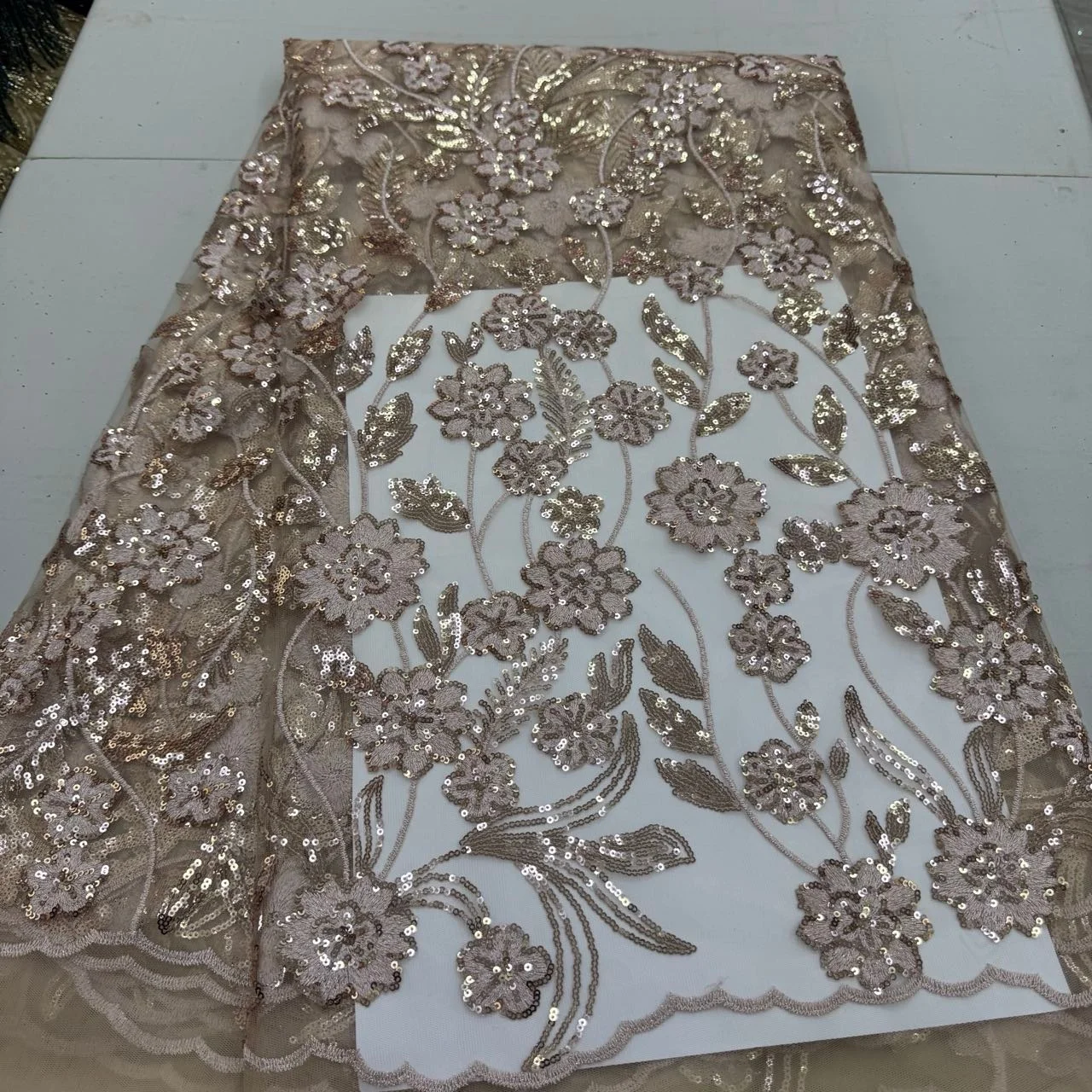 

Hot Selling White Guipure Cord Lace Fabric 2026 High Quality Lace Material Bridal For Nigerian Wedding Dress JY502