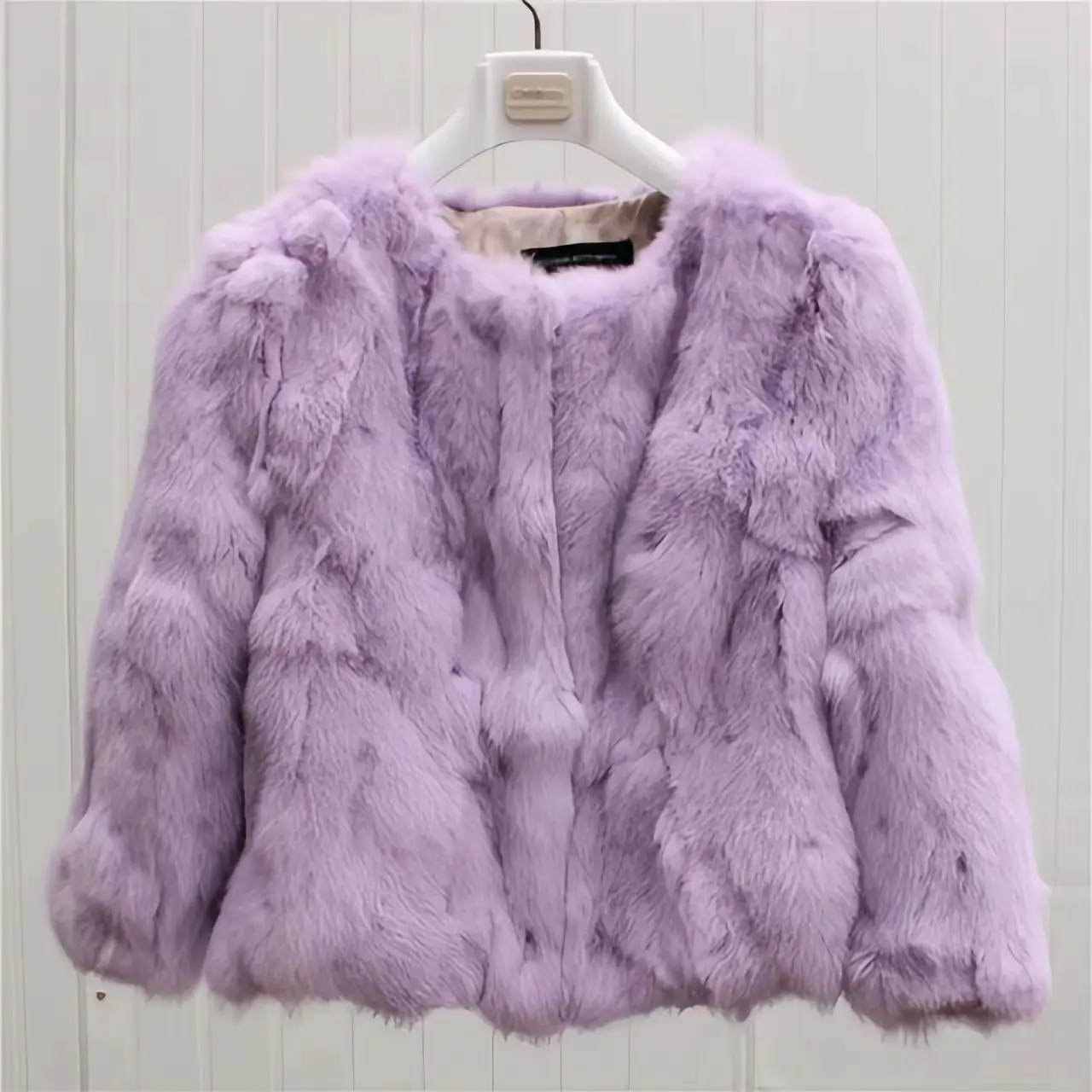 Real Rabbit Fur Coat for Women, Three Quarter Short Jacket, Female Loose Thicken Warm Clothes, High Quality, New, Winter, 2022