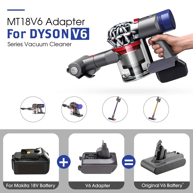 ダイソン V6/7/8 バッテリーアダプターダイソンシリーズ掃除機用変換
