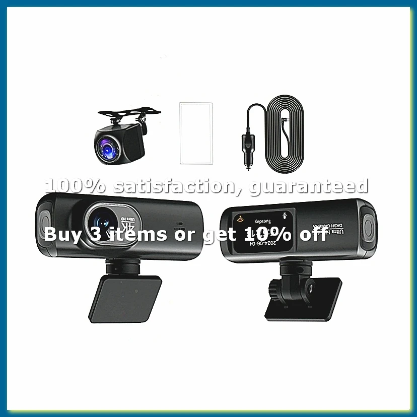 ●V22 Driving Recorder HD 4K Front & Rear Dual Recording Mobile Phone Interconnection Driving Track Vehicle Recorder B-ABFB