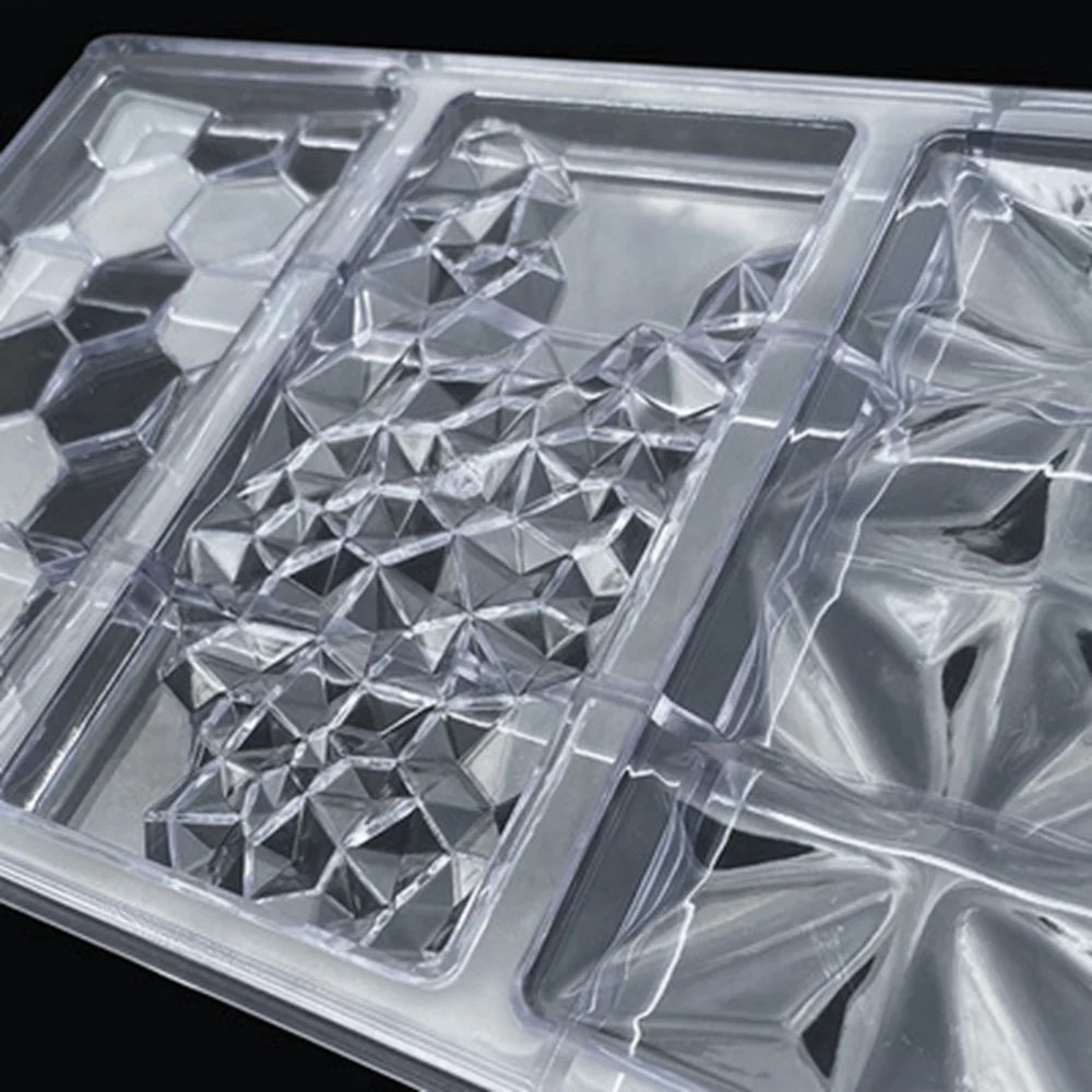 AT21-Chocolate Cadny Bar Mold Polycarbonate Chocolate Mould Plastic Baking Pastry Cake Mold Bonbon Confectionery Tool