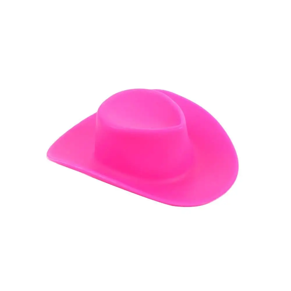 Acessórios de festa para meninas 30cm chapéu de cowboy rosa em miniatura chapéu de cowgirl mini boné
