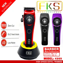 FKS K999 New Professional Hair Clipper 7000-9000RPM High Speed Professional Hair Clipper Professional Fine Tuning Hair Clipper