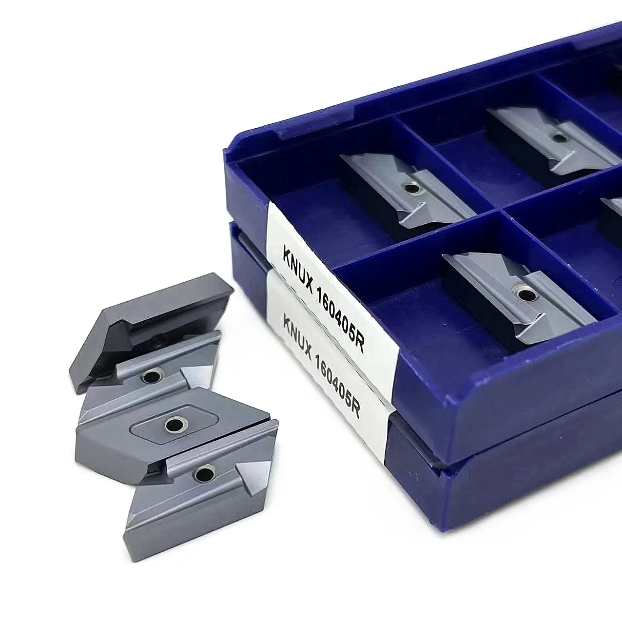 Hoja de carburo KNUX160405 R LT10, herramienta de torno CNC de alta calidad, 100% original, KNUX160405R