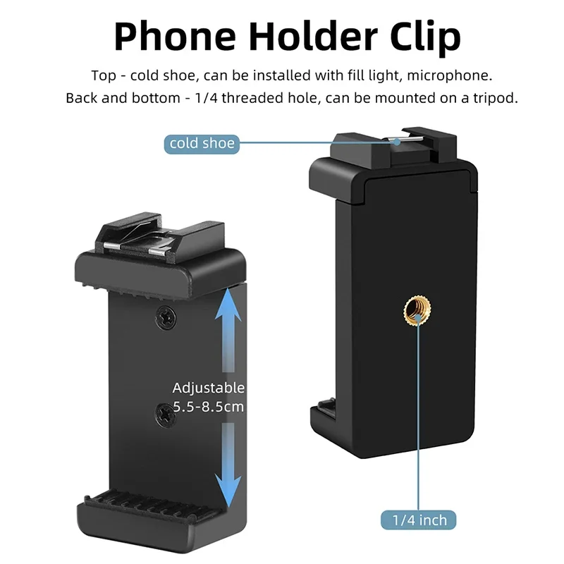 Комплект для видеоблогов MAMEN — светодиодная заполняющая лампа и микрофон для смартфона и камеры