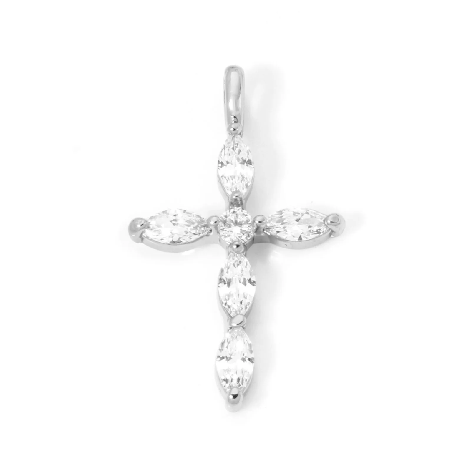 2 stücke Religiöse Messing Charms Mehrfarbige Kreuz Klare Zirkonia Anhänger DIY Halskette Ohrringe Für Frauen Männer Schmuck Erkenntnisse – Detail 5