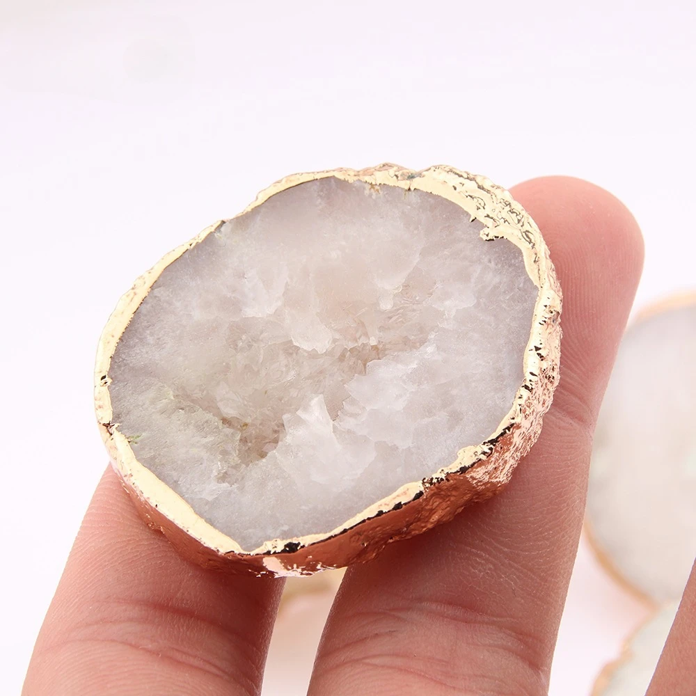 1Pcs Nordic Gold Edging Knob and Handle Brass Crystal Stone Cabinet Door Knobs Home Decoration Cupboard Handles