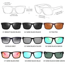 Square Polarized Sunglasses Men Women #2