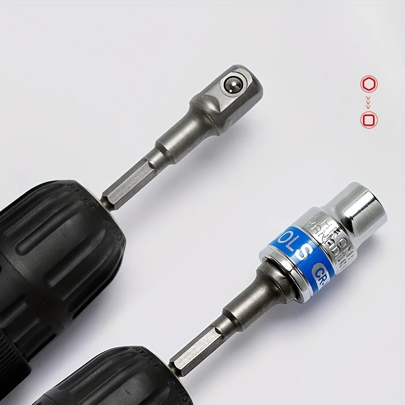 Internal Hexagonal Handle Universal Drill Bit Screwdriver Impact Socket Adapter Drill Bit Kit 1/4 \