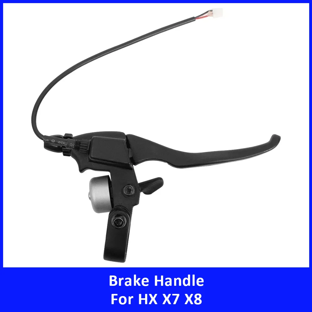 

2 in 1 Aluminum Alloy Brake Lever with Bell Horn for HX X7 X8 Electric Scooter Handlebar Brake Handle Replacement Accessories