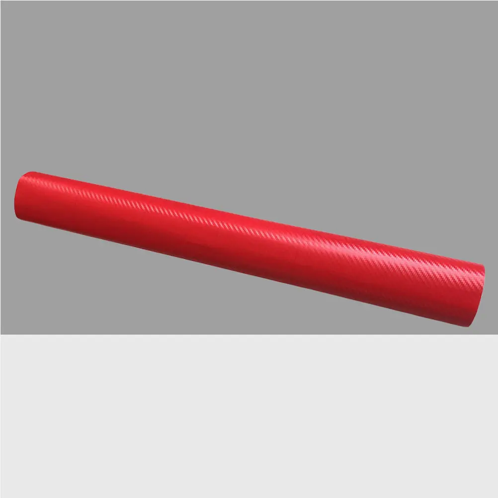 

Waterproof Car Sticker Sheet Red DIY 3D Carbon Fiber Film Wrap for Auto Vehicle Decor Car Sticker Film 3D Carbon Fiber Wrap