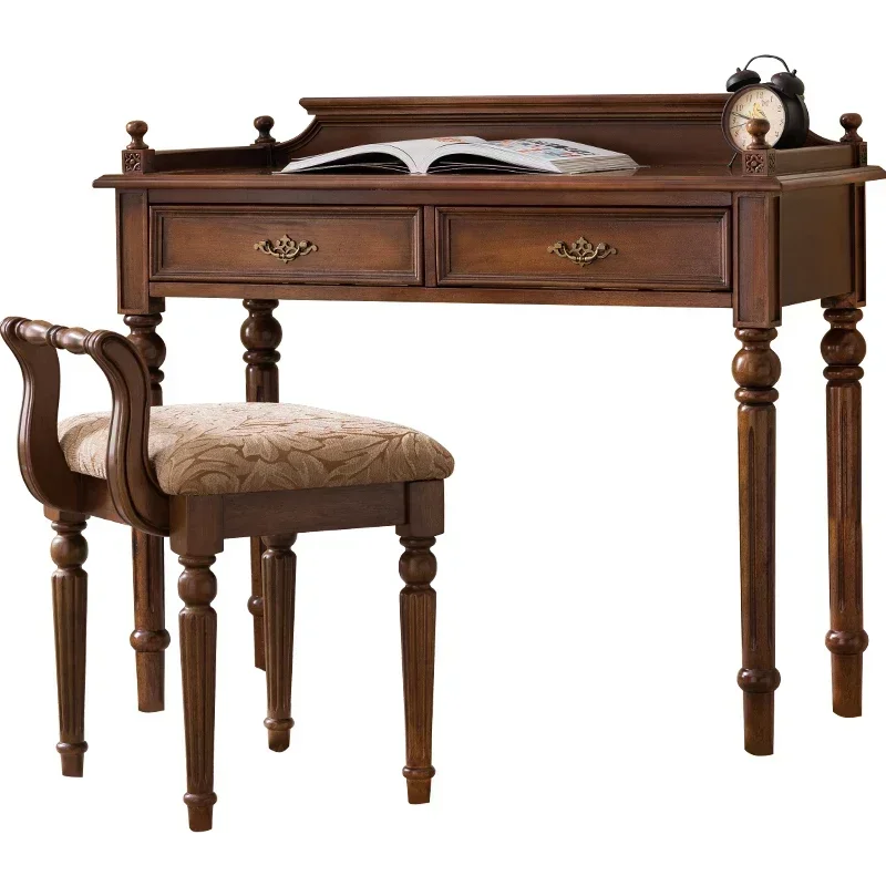 

American desk solid wood study furniture simple bedroom desk writing desk computer table small apartment