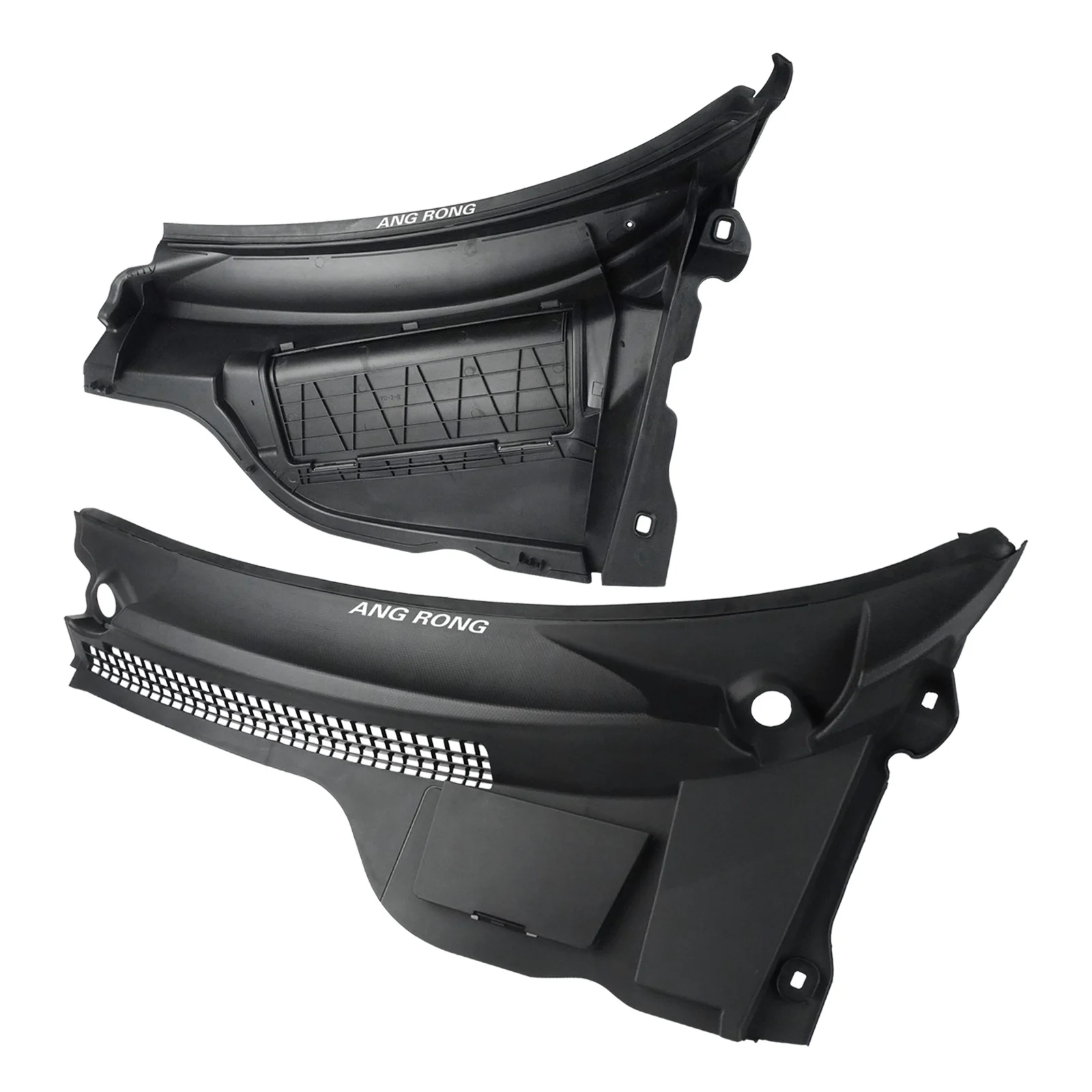 1 مجموعة قطع غيار السيارات LHD الزجاج الأمامي لوحة القلنسوة لوحة دليل المياه 51132751209 51132751210 لمحرك اليد اليسرى Mini R55 R56 R57