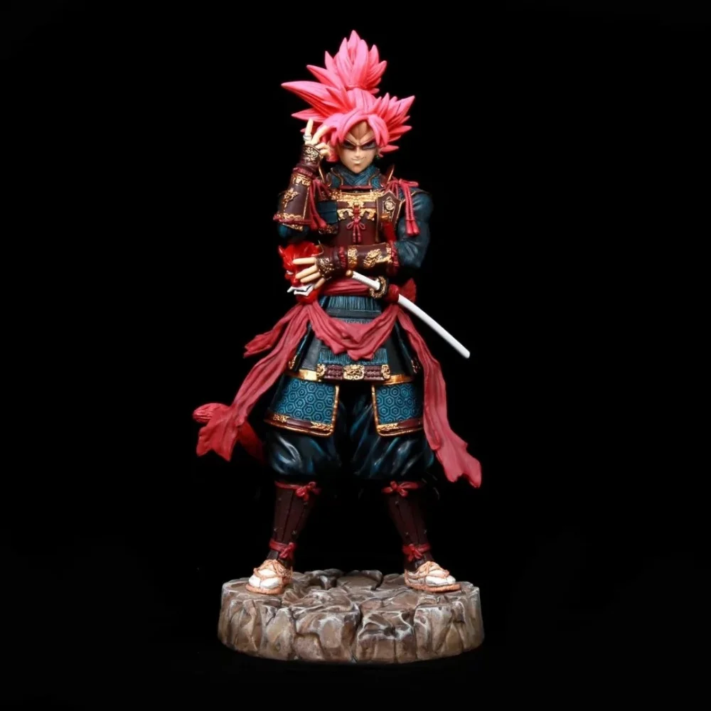 

Аниме-фигурка Dragon Ball Super Saiyan Black Son Goku с розовыми волосами, GK Warrior, коллекционная модель, кукла-игрушка, 31 см