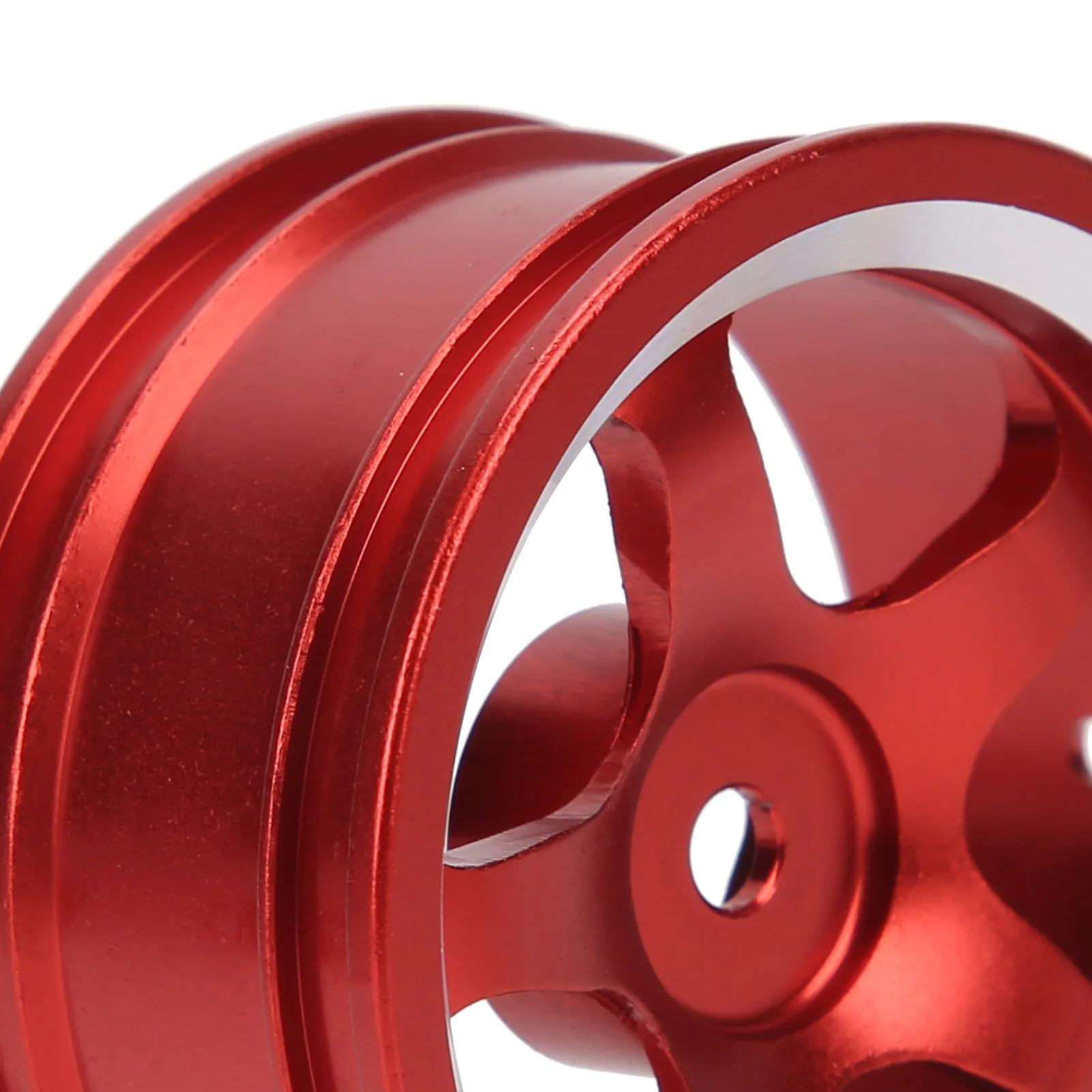 4 Uds. Bujes de rueda de aleación de aluminio RC con conector para piezas de mejora de orugas MN86 1/12 RC