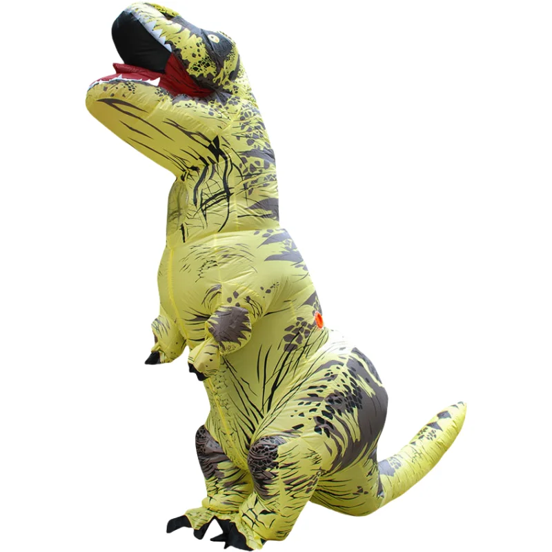 Aufblasbare Dinosaurier Kostüm T-REX Halloween Cosplay Karneval Weihnachts kostüme für Frauen Männer Blowup Maskottchen Party Kostüm