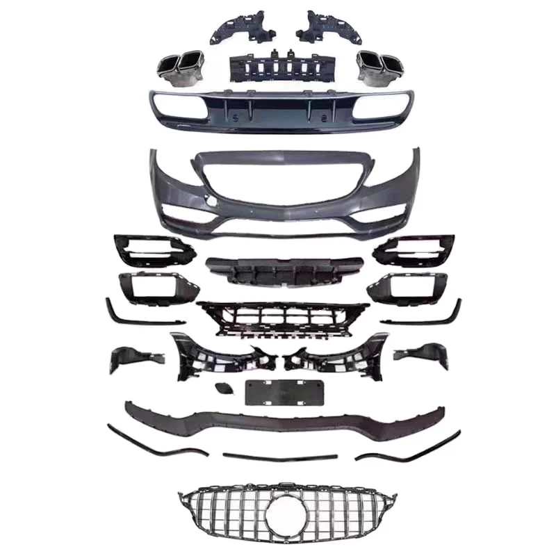 

Auto Parts China Car Bumper Class C W205 Upgrade C63 Body Kit Front Bumper Grille Side Skirt Rear Diffuser