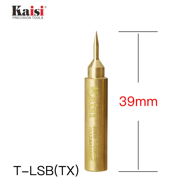 

Kaisi Pure Copper Jump Wire Soldering Tip Fingerprint Fly Line Maintenance Solder Tip for 936 BGA Soldering Station