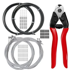 1pcs/1set Stainless Steel Wire Cutter Bike Brake and Shifter Derailleur Cable Housing Kitfor Mountain Road Bike Repair Tool Set