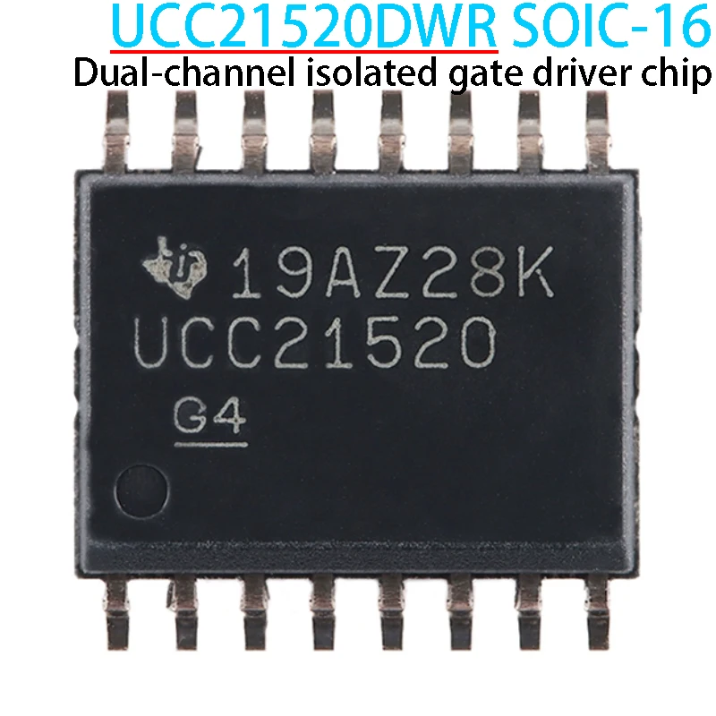 1/5/10 Uds UCC21520DWR SOIC-16 Chip controlador de puerta aislado de doble canal UCC21520