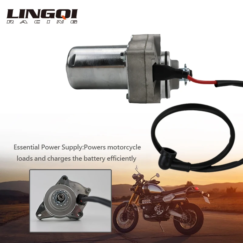 LINGQI RACING Pure Copper Parts Start Engine Motor Upper Set Motors For 125cc 110cc 100cc 90cc 70cc 50cc ATV Bike Motorcycle