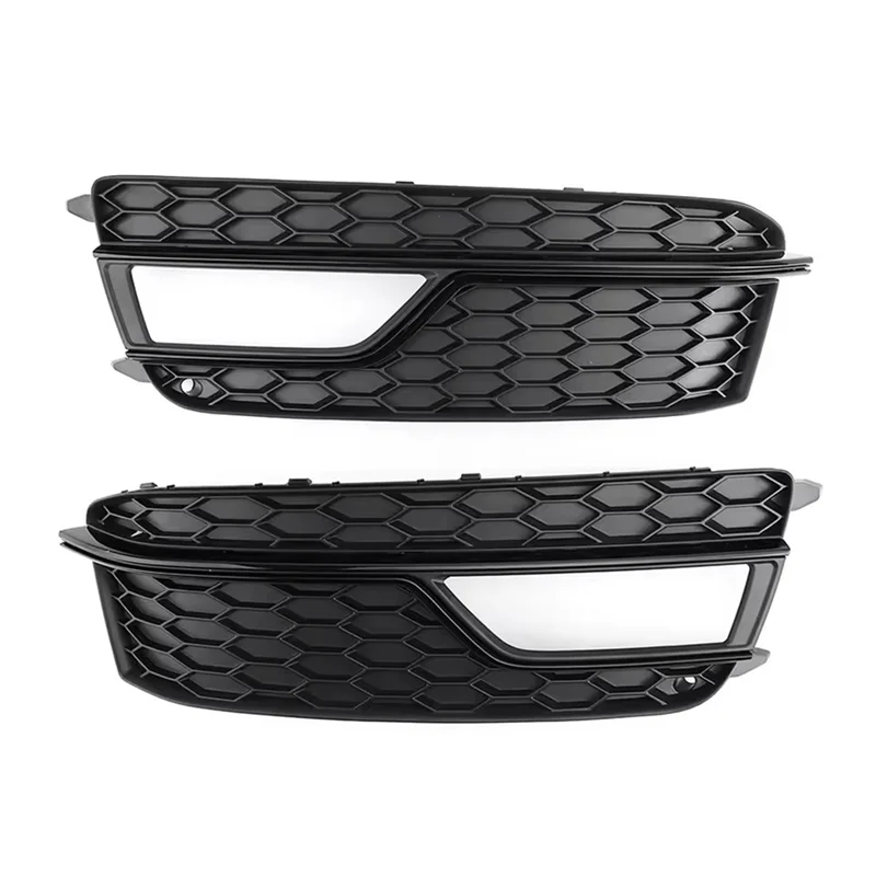 

Fog Light Grilles Cover Front Bumper Grill For A5 S-Line S5 2013 - 2017 8T0807681K 8T0807682K-N25R