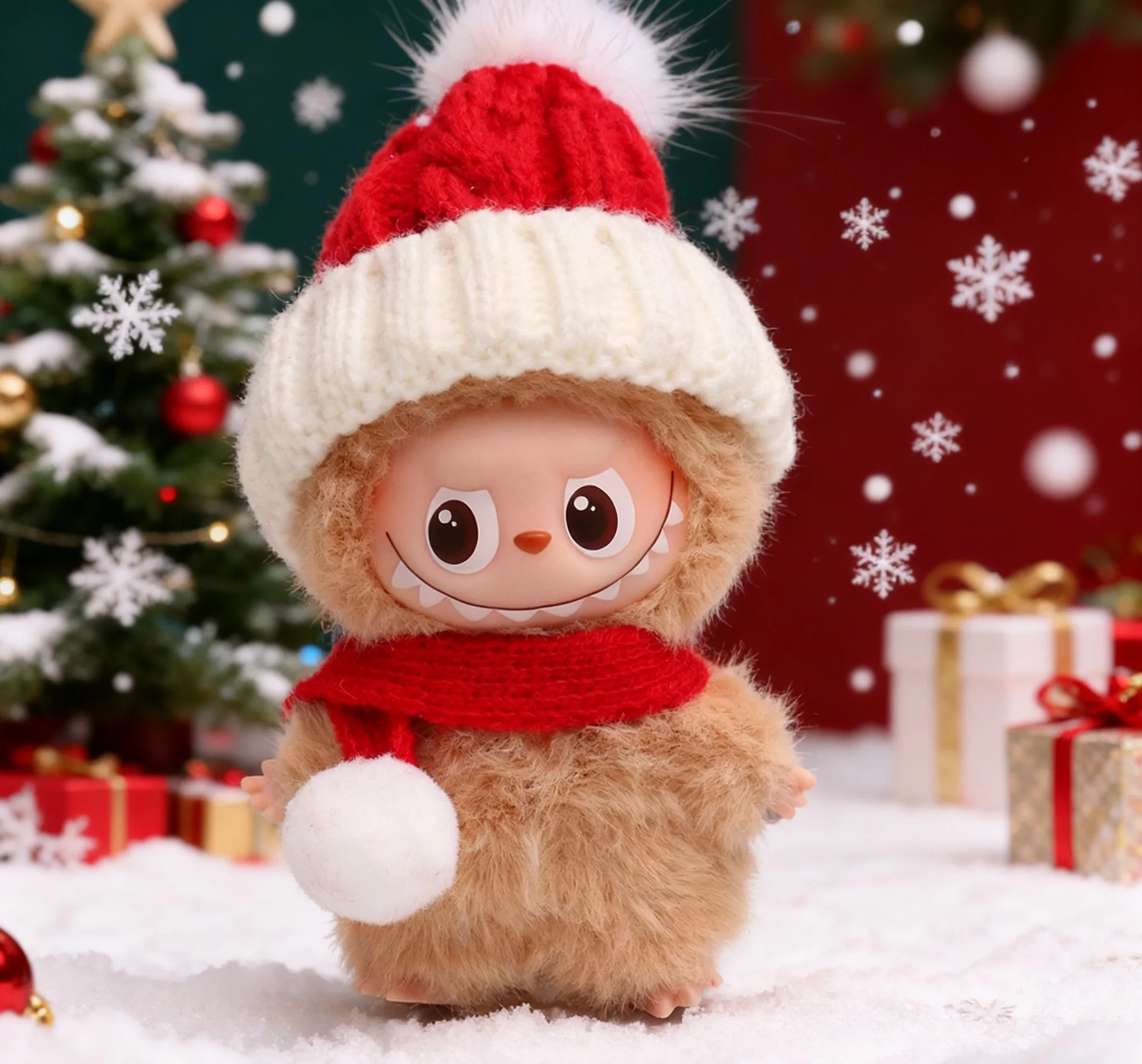Mini Labubu 4.0 Clothing and Accessories: New Handmade Winter Christmas Outfits, Labubu Winter Christmas Gifts