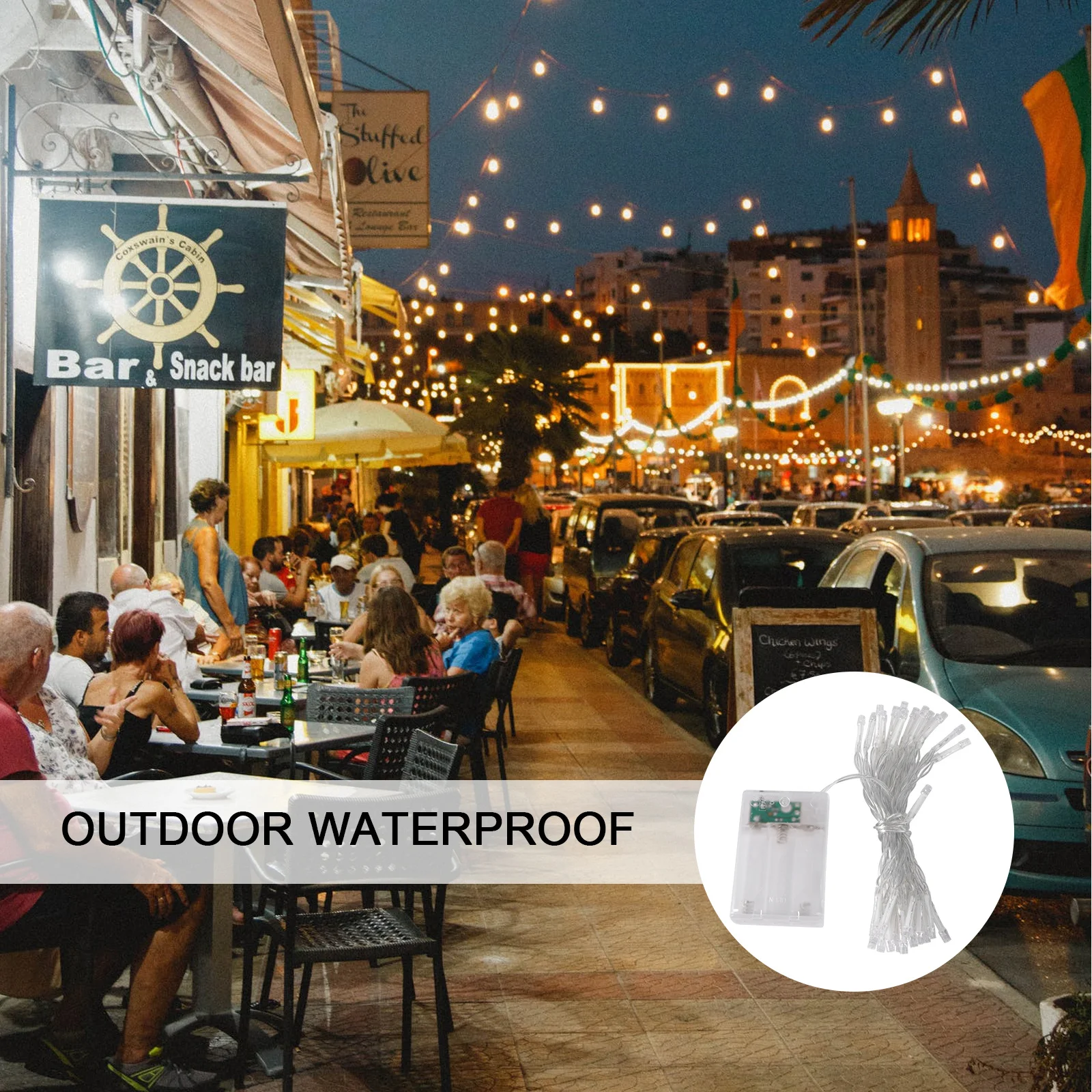 4 قطعة عيد الميلاد الأسلاك النحاسية LED سلسلة أضواء 30 المصابيح ضوء دافئ عطلة الطرف داخلي في الهواء الطلق الديكور عيد الميلاد سلسلة ضوء #5