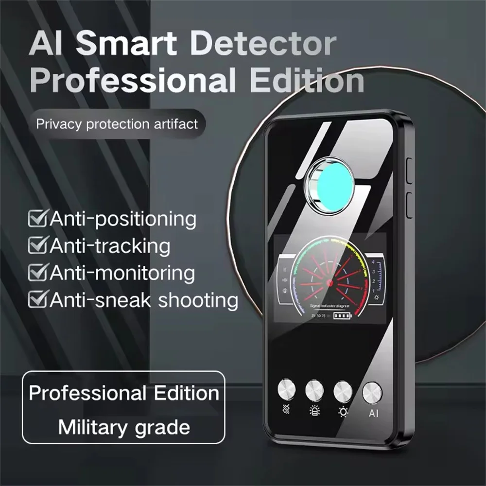 Laser Infrared Detector RF Signal GPS Tracker Mini Bug Finder Anti Spy Detector Wiretapping Wireless Cam Bug Gadget Profession