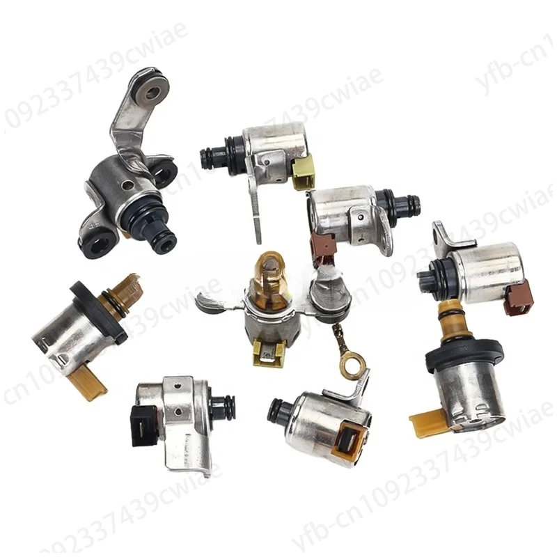 JF506E 09A 5F31J Transmission Shift Solenoid Gearbox Set 9 Piece Kit Fit For VW Jaguar Solenoid RE5F01A RE5FO1A